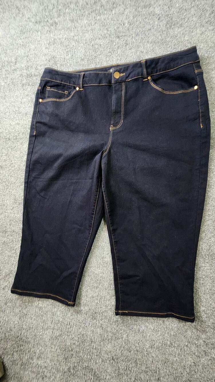 d.jeans Dark Wash Denim Bermuda Shorts Size 20W